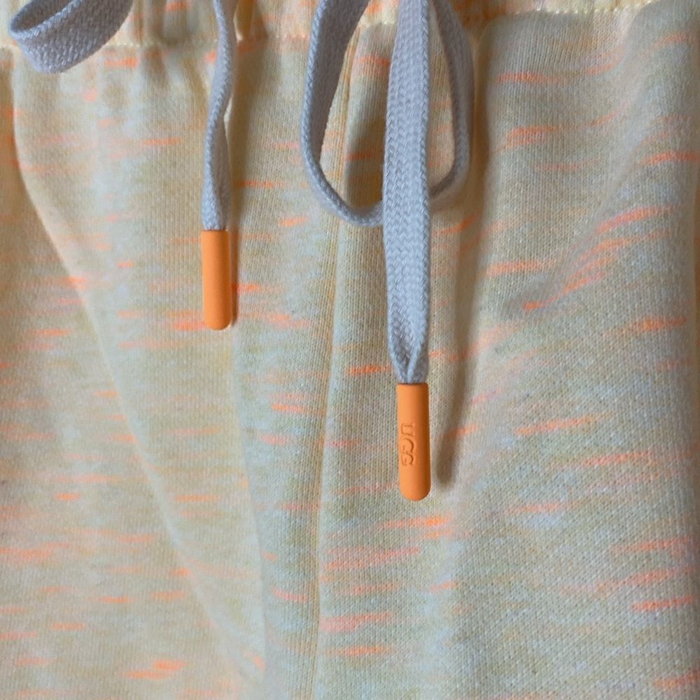 NWT- UGG-ELLIANA MELANGE FRENCH TERRY LOUNGE SHORTS IN NEON ORANGE- SIZE LARGE - Picture 5 of 9